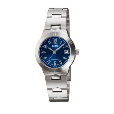 LTP-1241 | RELOJ CASIO PARA MUJER DE ACERO PLATEADO | CAS-191 - 1
