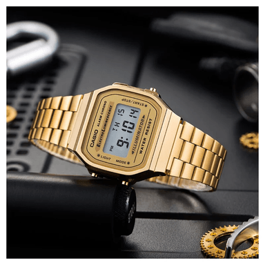 A168W | RELOJ VINTAGE CASIO PARA HOMBRE DE ACERO DORADO | CAS-149 - 2