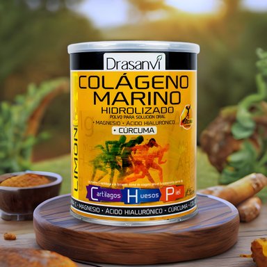 COLÁGENO MARINO HIDROLIZADO MAGNESIO CÚRCUMA SABOR LIMÓN 300 GR - 3