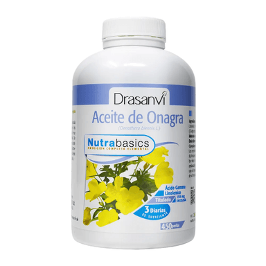 ACEITE DE ONAGRA + VITAMINA E 450 CÁPSULAS BLANDAS