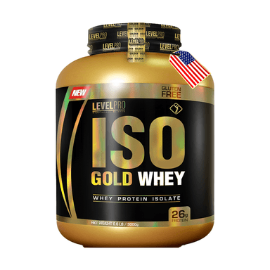 PROTEINA AISLADA ISO GOLD WHEY LEVEL PRO  VAINILLA 6.6LB