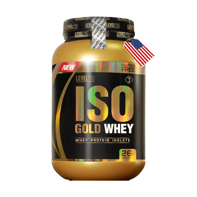 PROTEINA AISLADA ISO GOLD WHEY LEVEL PRO  CHOCOLATE 2.43LB