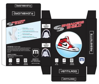 PROTECTOR UNISEX DE CALZADO ANTIARRUGAS HOLOSNEAKS - SNEAKER SHIELD - L BLANCO - 2