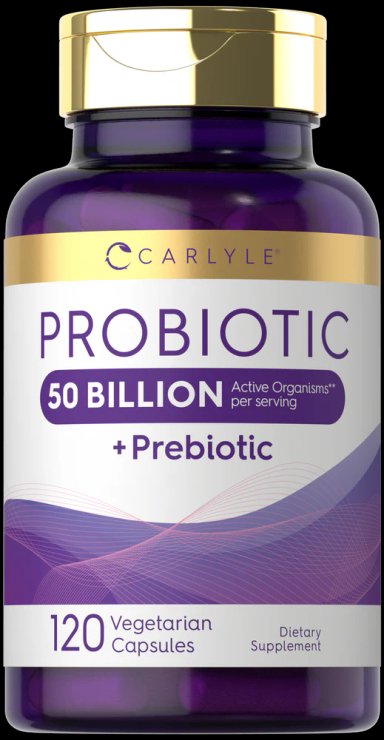 PREBIÓTICO + PROBIÓTICO 50 MIL MILLONES DE UFC POR PORCIÓN | 120 CÁPSULAS