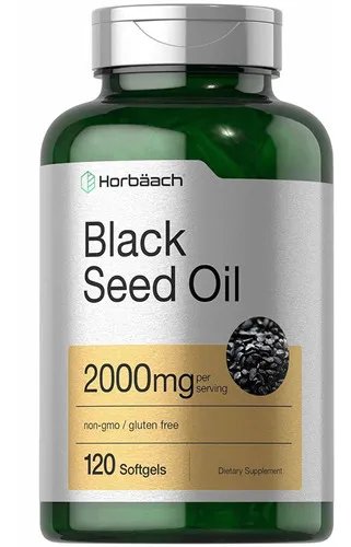 ACEITE DE SEMILLA NEGRA HORBAACH 2000 MG  120 CÁPSULAS BLANDAS