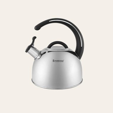 TETERA DE ACERO INOXIDABLE FINEZZA FF-T0048 3.0 LITROS NEGRO