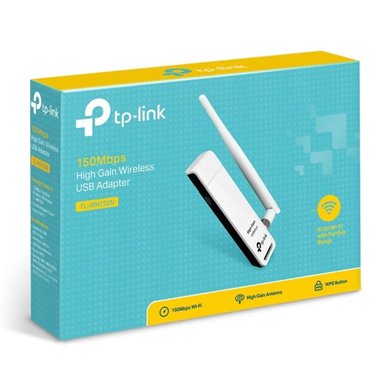 ADAPTADOR USB INALÁMBRICO DE ALTA GANANCIA 150MBPS TP-LINK TL-WN722N - 1
