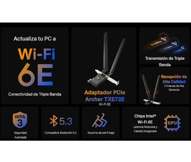 ARCHER TXE72E ADAPTADOR PCIE AXE5400 WI-FI 6E - 2
