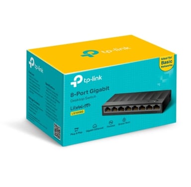 SWITCH TP-LINK LS1008G CON 8 PUERTOS 10-100-1000 MBPS - 1