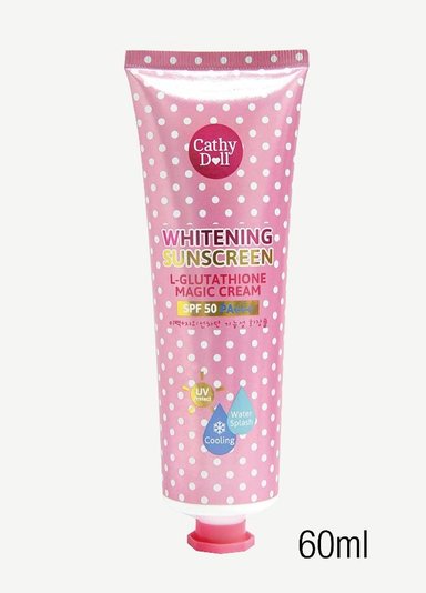 BLOQUEADOR FACIAL CATHY DOLL L-GLUTATHIONE MAGIC CREAM SPF 50 PA+++ 60 ML - 4