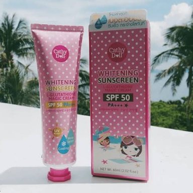BLOQUEADOR FACIAL CATHY DOLL L-GLUTATHIONE MAGIC CREAM SPF 50 PA+++ 60 ML - 5