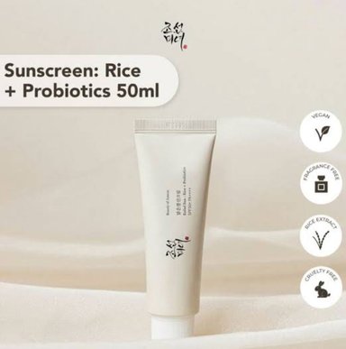 BLOQUEADOR FACIAL BEAUTY OF JOSEON RELIEF SUN RICE + PROBIOTICS SPF 50+ PA++++ - 3