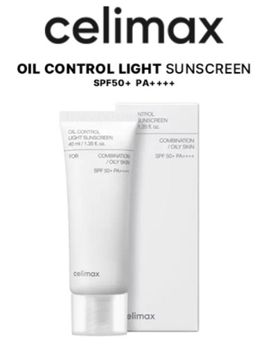 BLOQUEADOR ROSTRO Y CUELLO CELIMA OIL CONTROL LIGHT SUNSCREEN SPF 50+ PA++++ 40ML - 5