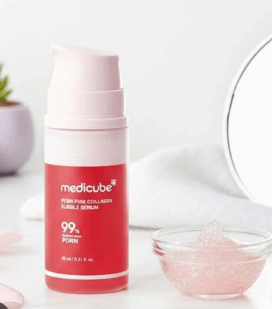 MEDICUBE PDRN PINK COLLAGEN BUBBLE SERUM 95ML - 4