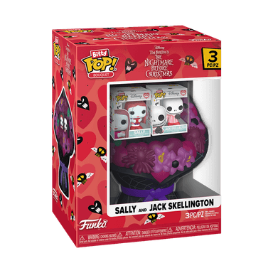 FUNKO BITTY BOUQUET! THE NIGHTMARE BEFORE CHRISTMAS VALENTINES - SALLY AND JACK SKELLINGTON