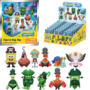 MONOGRAM: BAG CLIP | BOB ESPONJA - EN BUSQUEDA DE LOS PANTALONES CUADRADOS (1 UNIDAD) (BLIND BAG)