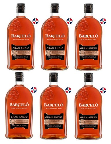 RON BARCELO GRAN AÑEJO 1.75L 6 UND