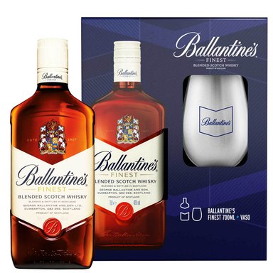 WHISKY BALLANTINE'S 700 ML FINEST + VASO