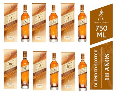 WHISKY JOHNNIE WALKER 750 ML 18 AÑOS 6 UND