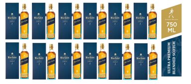 WHISKY JOHNNIE WALKER 750 ML BLUE LABEL 12 UND
