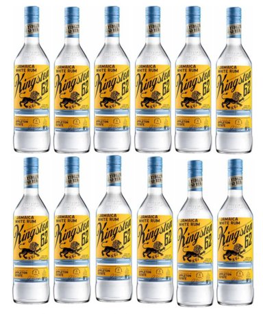 RON KINGSTON 62 1 LT BLANCO 12 UND