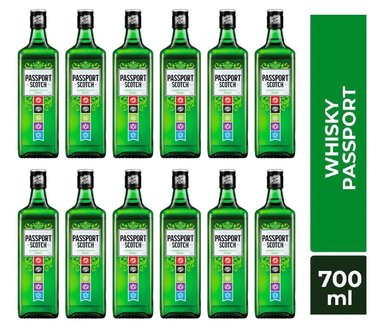 WHISKY 700 ML PASSPORT SCOTH 12 UND