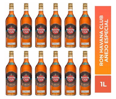 RON HAVANA CLUB 1 LT AÑEJO ESPECIAL 12 UND