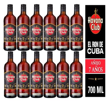 RON HAVANA CLUB 700 ML 7 AÑOS 12 UND