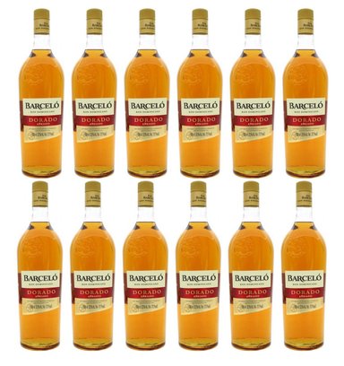 RON BARCELO DORADO 1 LT - 12 UND