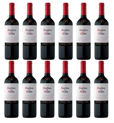 VINO CASILLERO DEL DIABLO CABERNET SAUVIGNON 750ML - 12 UND