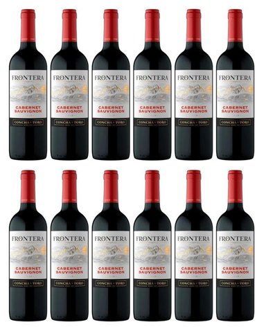 VINO TINTO FRONTERA CABERNET SAUVIGNON 750ML - 12 UND