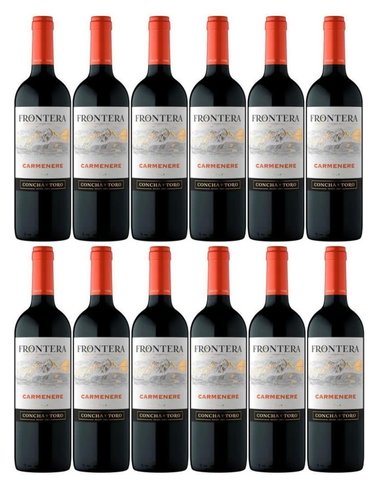 VINO TINTO FRONTERA CARMENERE 750ML - 12 UND