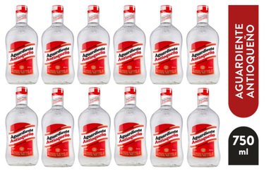 AGUARDIENTE ANTIOQUEÑO ROJO 750ML - 12 UND