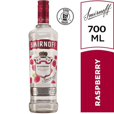 VODKA SMIRNOFF RASPBERRY BOTELLA 700ML
