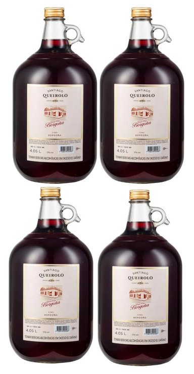 VINO SANTIAGO QUEIROLO BORGOÑA 4L - 4 UND