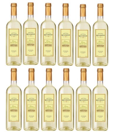 VINO BLANCO SANTIAGO QUEIROLO MOSCATO 750ML - 12 UND