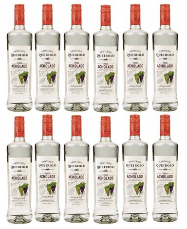 PISCO SANTIAGO QUEIROLO ACHOLADO 750 ML - 12 UND