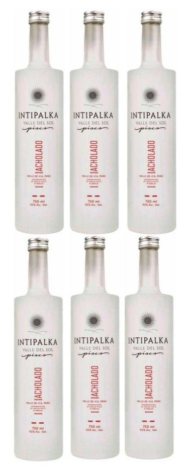 PISCO INTIPALKA ACHOLADO 750ML - 6 UND