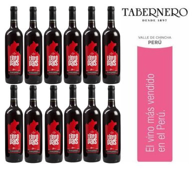 VINO TABERNERO TINTO PAIS 750ML - 12 UND