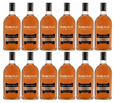 RON BARCELO GRAN AÑEJO 750ML - 12 UND