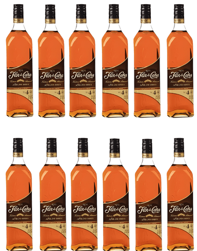 RON FLOR DE CAÑA 4 AÑOS 750ML - 12 UND
