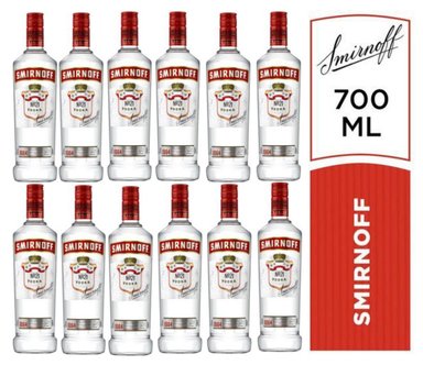 VODKA SMIRNOFF RED 700ML - 12 UND