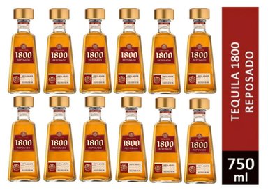 TEQUILA 1800 REPOSADO 750ML - 12 UND