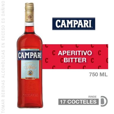 LICOR CAMPARI BITTER 750ML