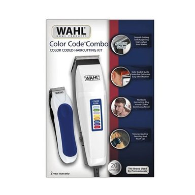 CORTADOR DE CABELLO WAHL COLOR CODE 20 PZS BLANCO