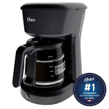 CAFETERA OSTER 12 TZAS CON FILTRO PERMANENTE BVSTDCS12B