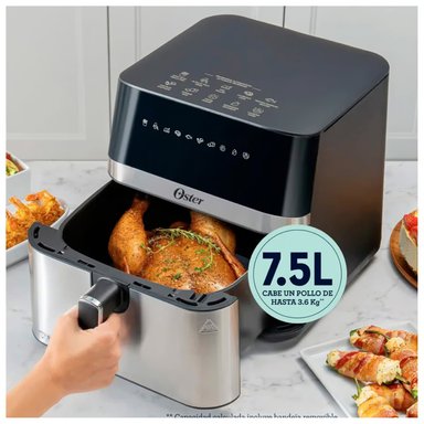FREIDORA DE AIRE DIGITAL 7.5 LTS OSTER CKSTAF75DSSDF