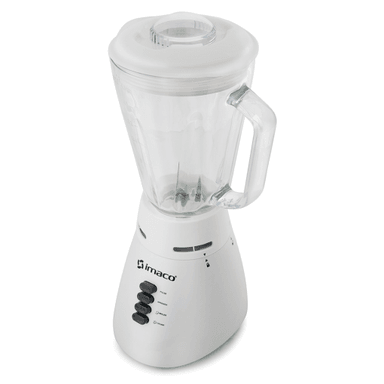 LICUADORA IMACO 1.25L C/VASO DE VIDRIO BL4125V – BLANCO