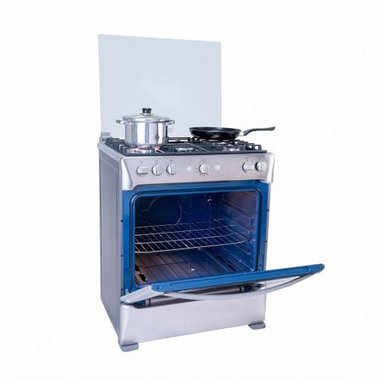 COCINA A GAS INDURAMA CIRELLA 5 HORNILLAS CROMA