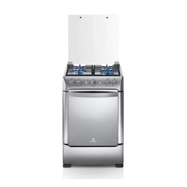 COCINA INDURAMA A GAS 4 HORNILLAS GRANADA ZAFIRO CROMA